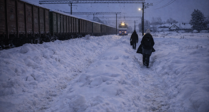 «Лезем под составом»: как жители Мордовии добираются на работу после снегопадов