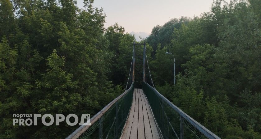 В Инсаре обрушился пешеходный мост через Инсарку