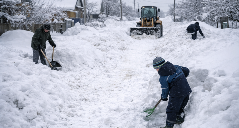 В Саранске жители улицы Моховой заявили о проблемах с расчисткой дороги и вывозом мусора