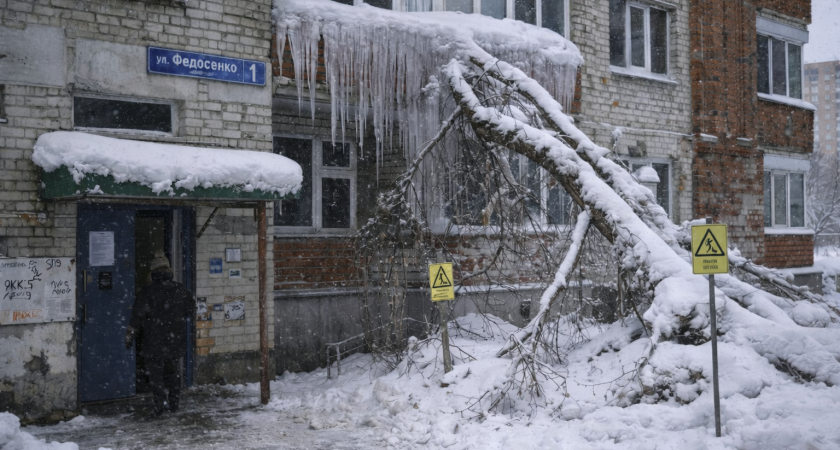 В Саранске жители просят убрать наледь и опасные сосульки с крыш домов