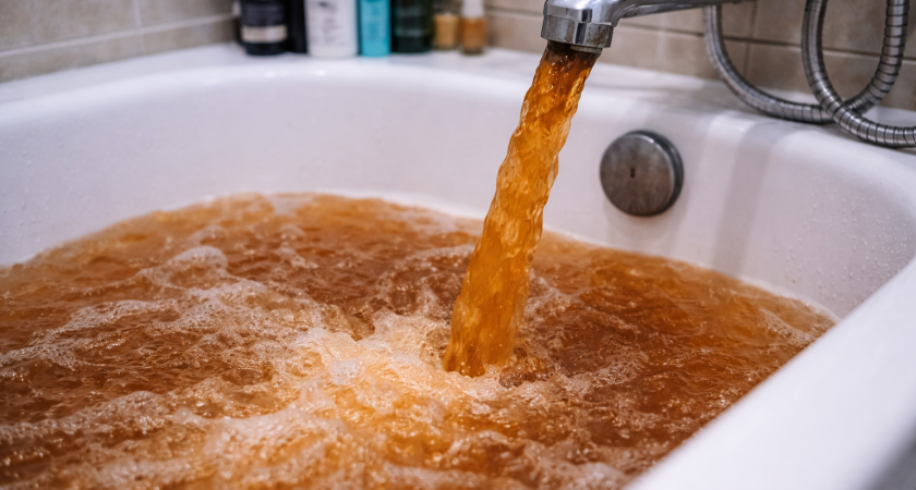 В Саранске жители пожаловались на ржавую горячую воду