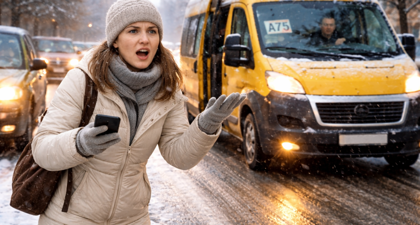 В Саранске пассажирку маршрутки высадили посреди дороги