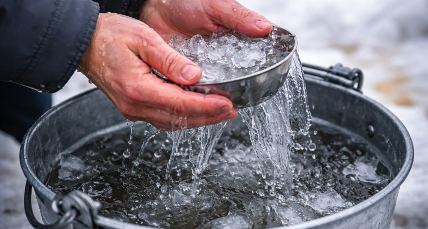 В Мордовии в Прощёное воскресенье прошла массовая акция с обливанием холодной водой