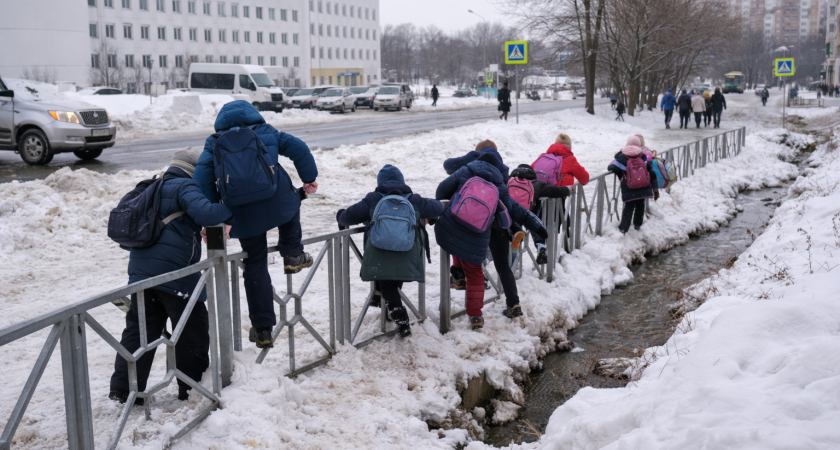 В Саранске жители требуют обустроить пешеходный переход у школы
