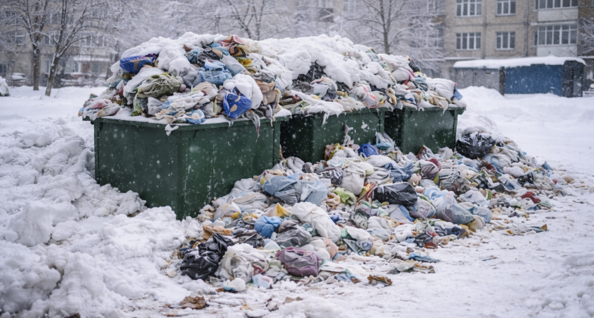 Жители Саранска пожаловались на переполненную мусорную площадку