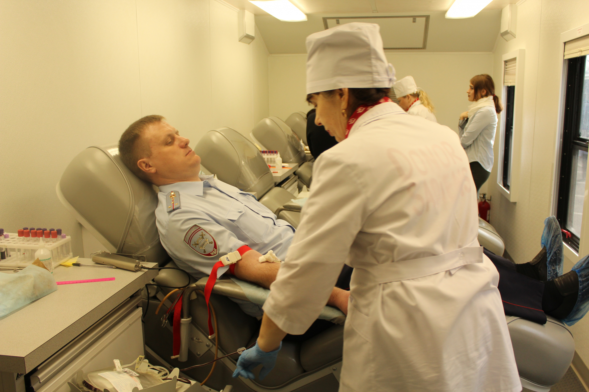 Сотрудники Госавтоинспекции Мордовии сдали кровь для пострадавших в ДТП