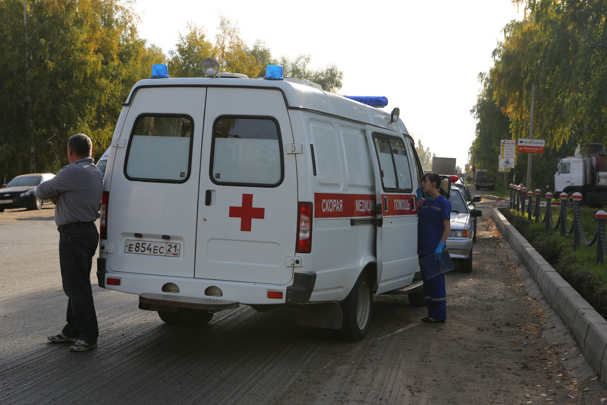 В Мордовии «ВАЗ» вылетел в кювет и врезался в столб: пострадал ребенок