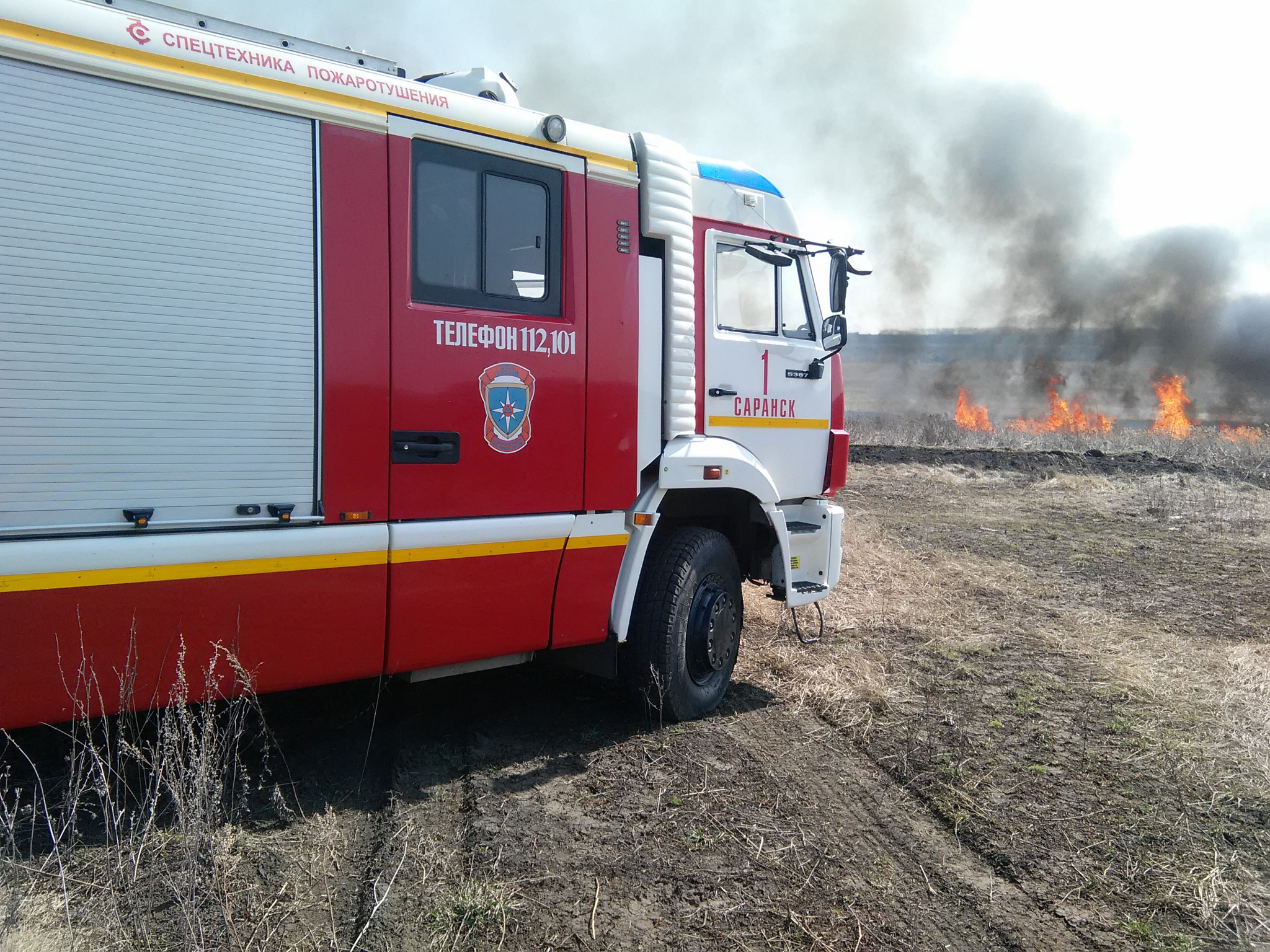 Опасность природных пожаров вынудила спасателей на патрулирование всех районов Мордовии