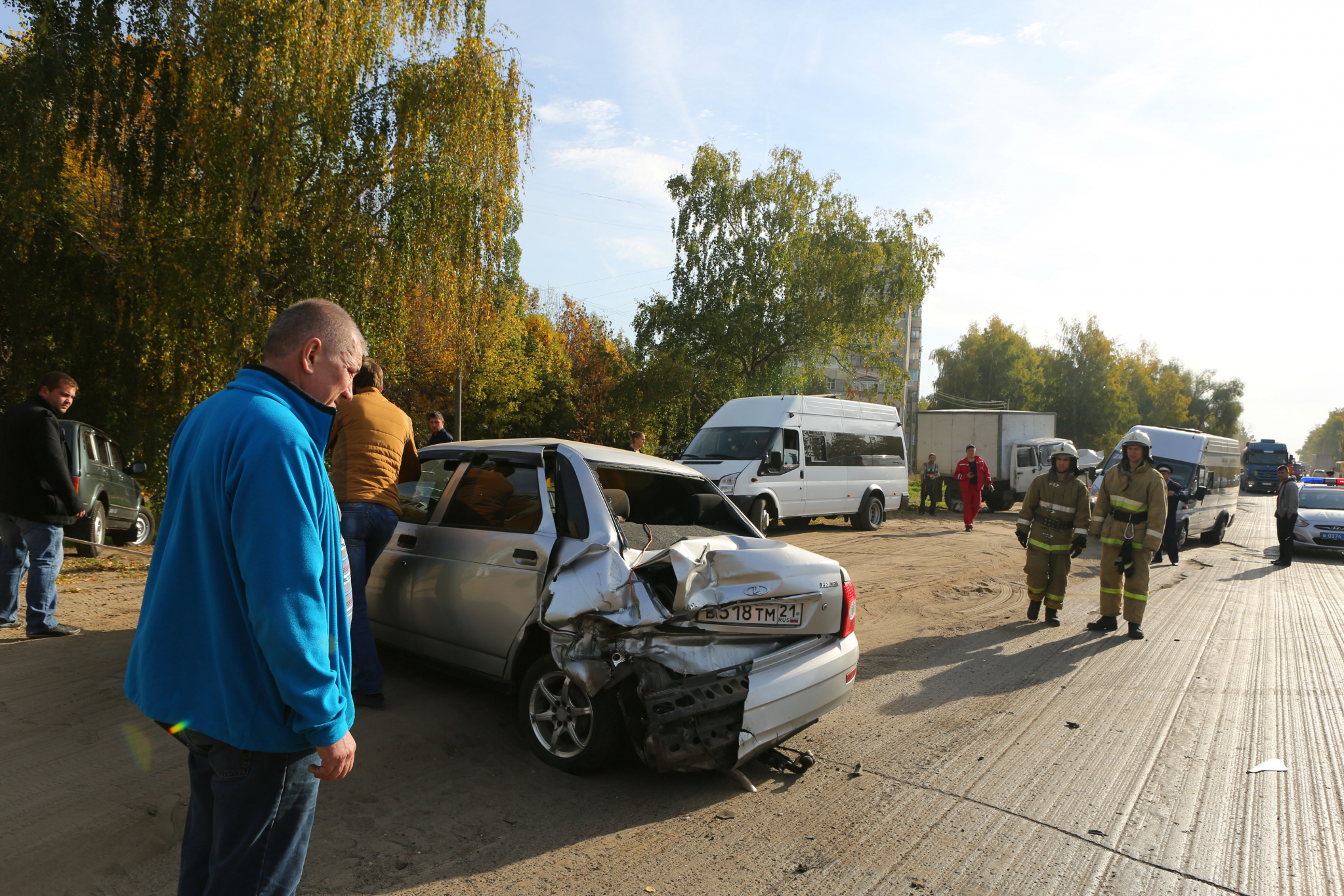 В Саранске водитель «Приоры» пытался скрыться от ДПС: есть пострадавшие