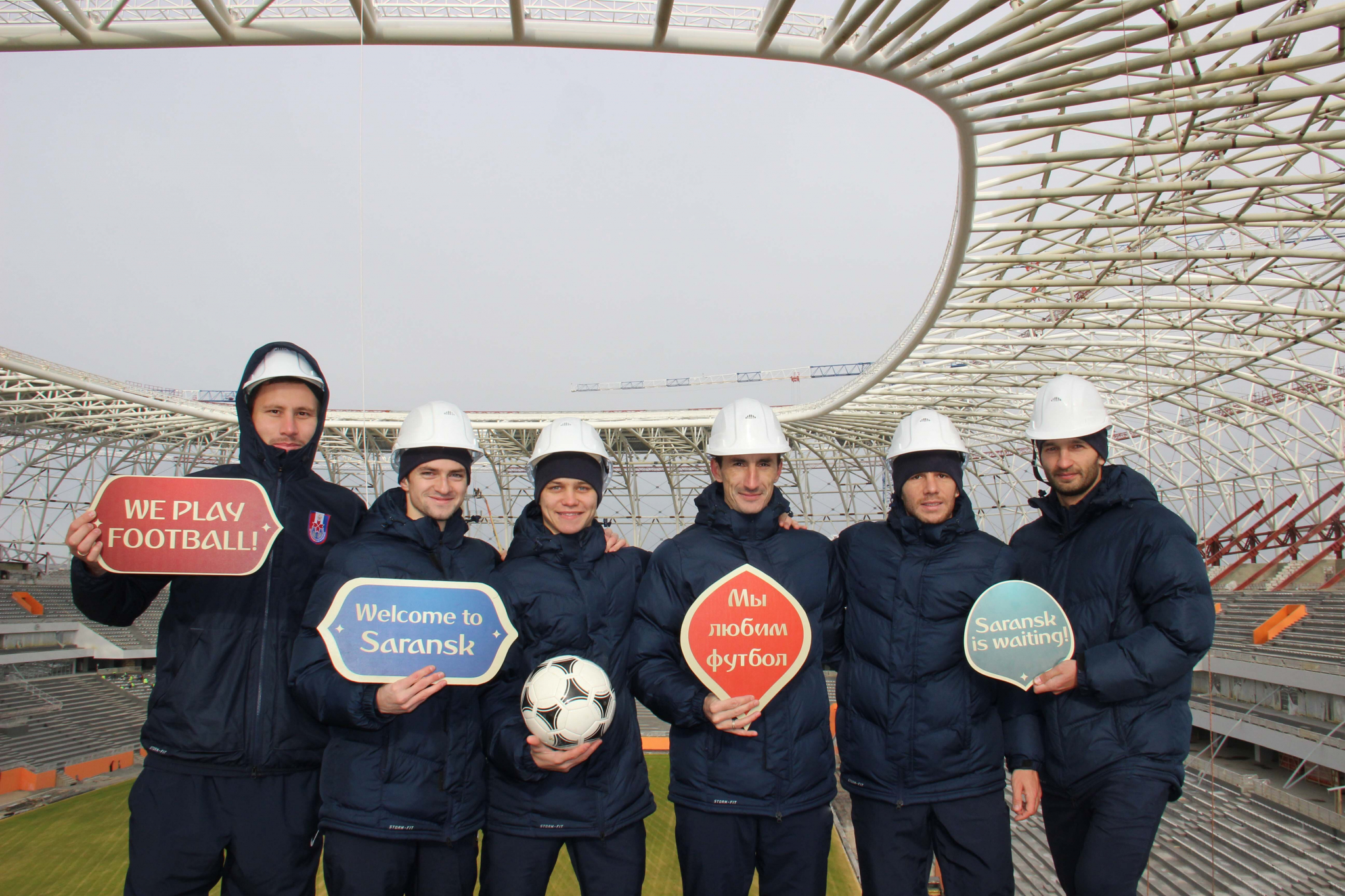 Футболисты «Мордовии» посетили главный стадион республики