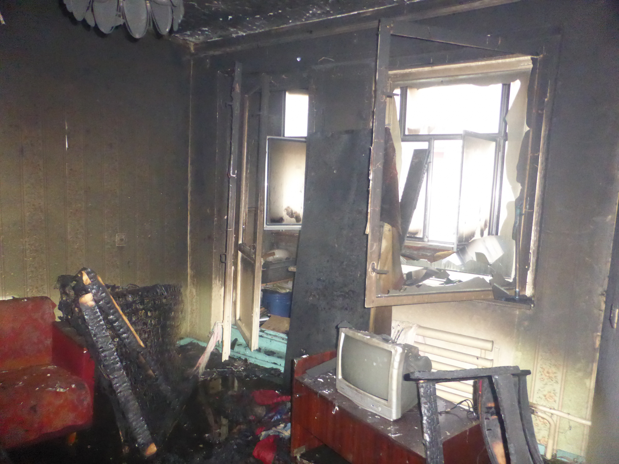 Появились фотографии с крупного пожара в пригороде Саранска