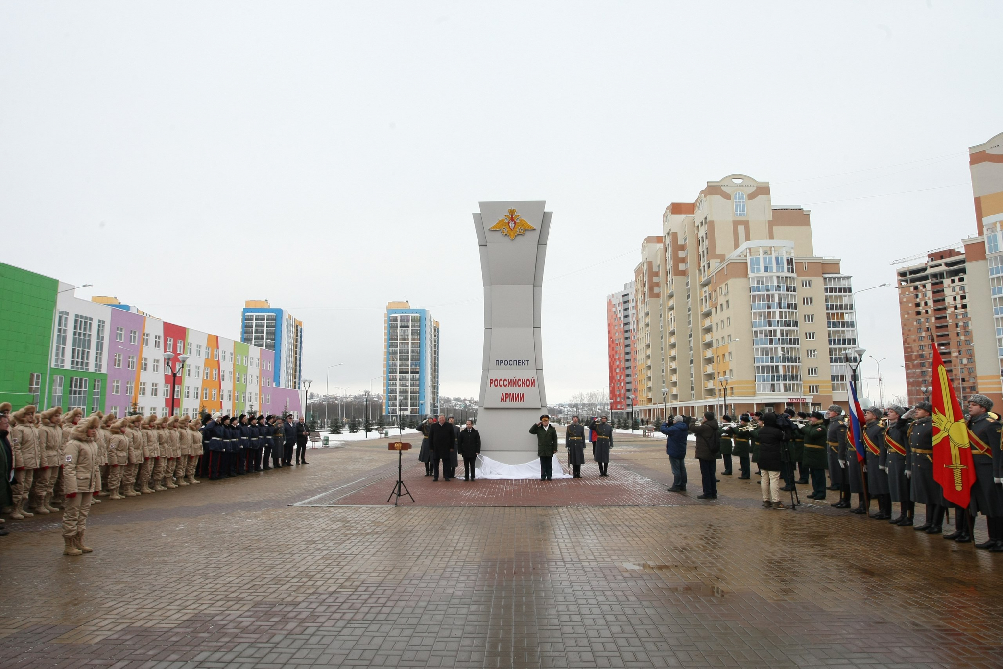 В Саранске состоялась церемония открытия первого проспекта Российской Армии