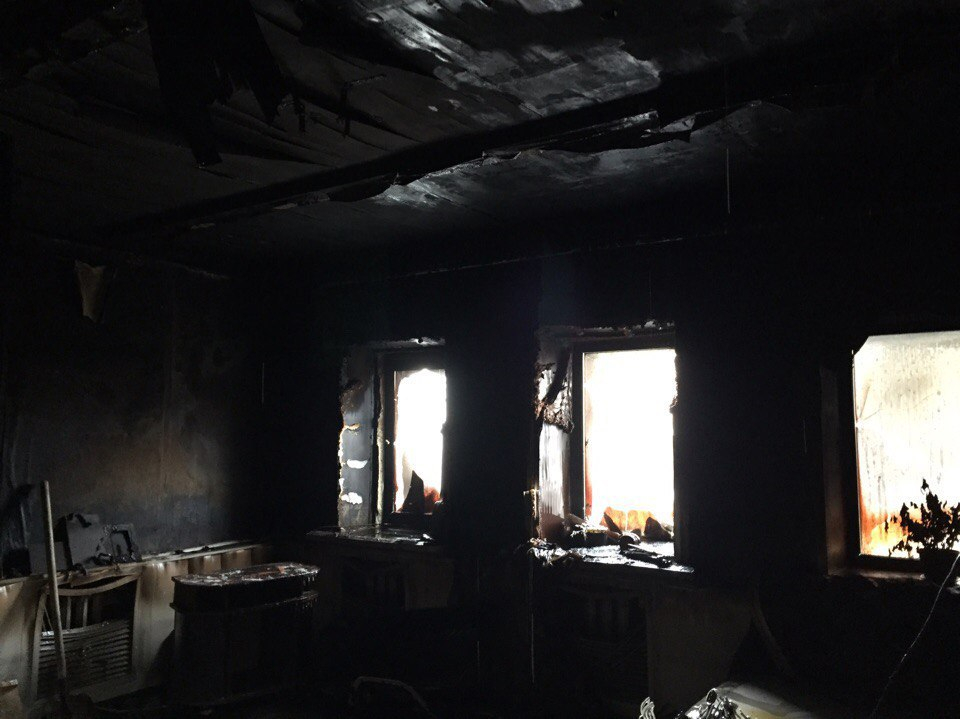 В Мордовии огонь полностью уничтожил жилой дом