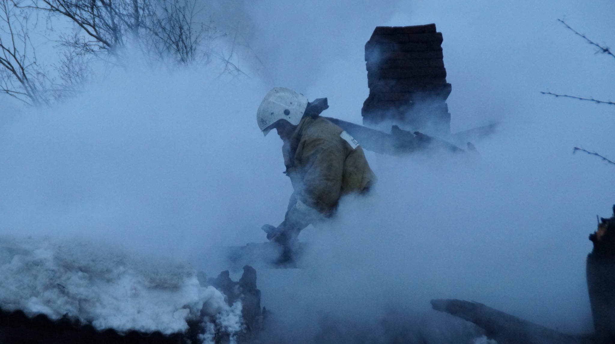 Пожар в Мордовии: Владелец дома получил ожоги лица и рук
