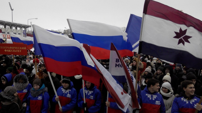 В Саранске митинг-концерт «Россия в моем сердце» собрал пять тысяч человек