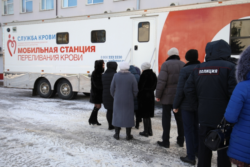 В Мордовии сотрудники МВД безвозмездно сдали 50 литров крови 