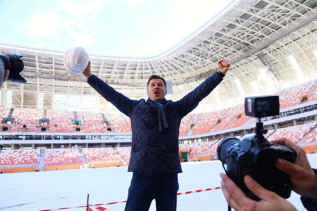 Посол Алексей Немов был впечатлен стадионом «Мордовия Арена» 