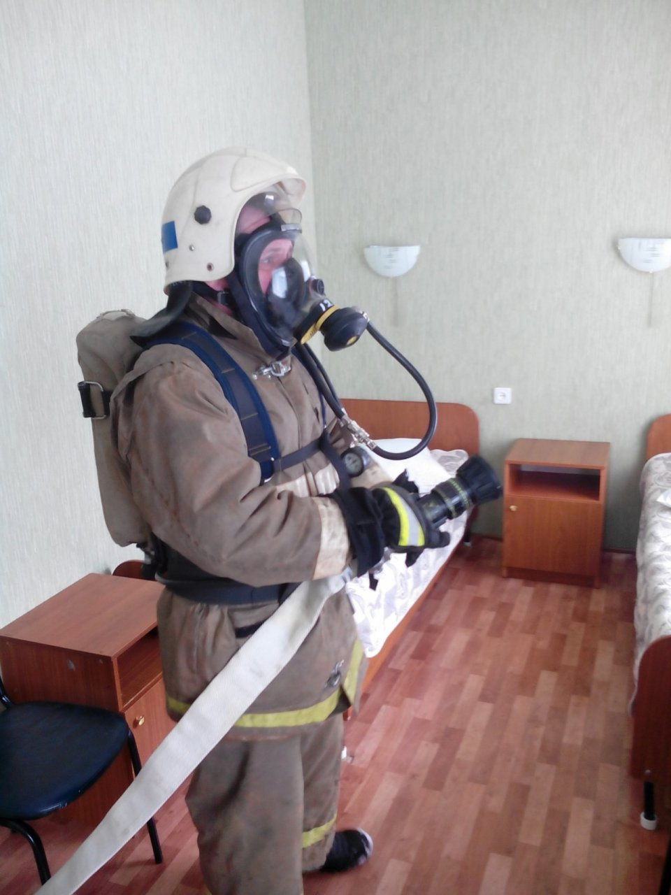Сотрудники МЧС Мордовии «тушили» пожар в санатории «Алатырь» 