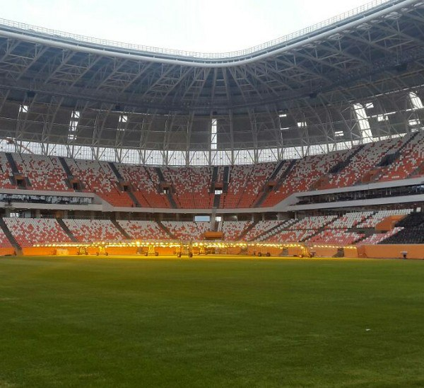 Затянувшаяся зима пагубно влияет на газон стадиона «Мордовия Арена» 