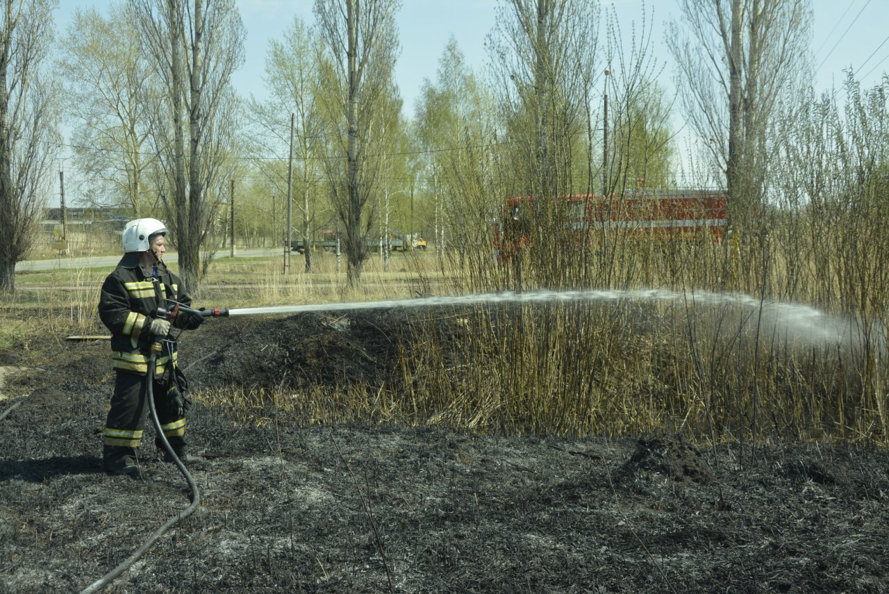 В Мордовии пожарные за три дня 186 раз тушили сухую траву 