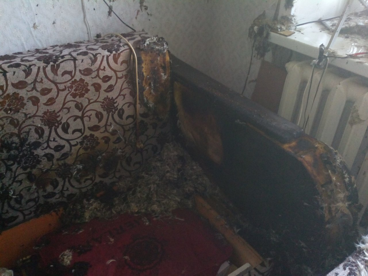 Житель Мордовии наблюдал, как горит его квартира 