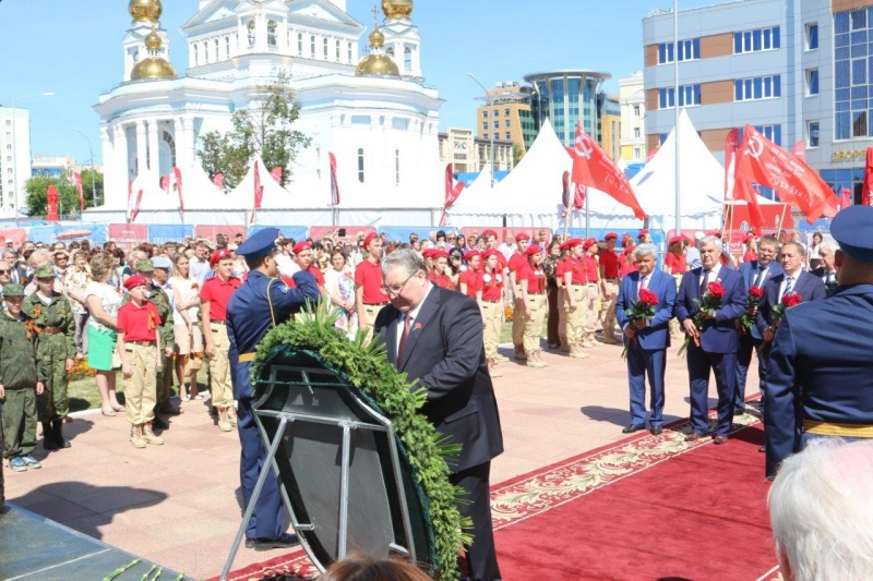 Глава Мордовии принял участие в траурном митинге, посвященном 77 годовщине с начала Великой Отечественной войны