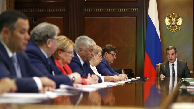 Глава Мордовии принял участие в совещании по готовности к учебному году под председательством Дмитрия Медведева