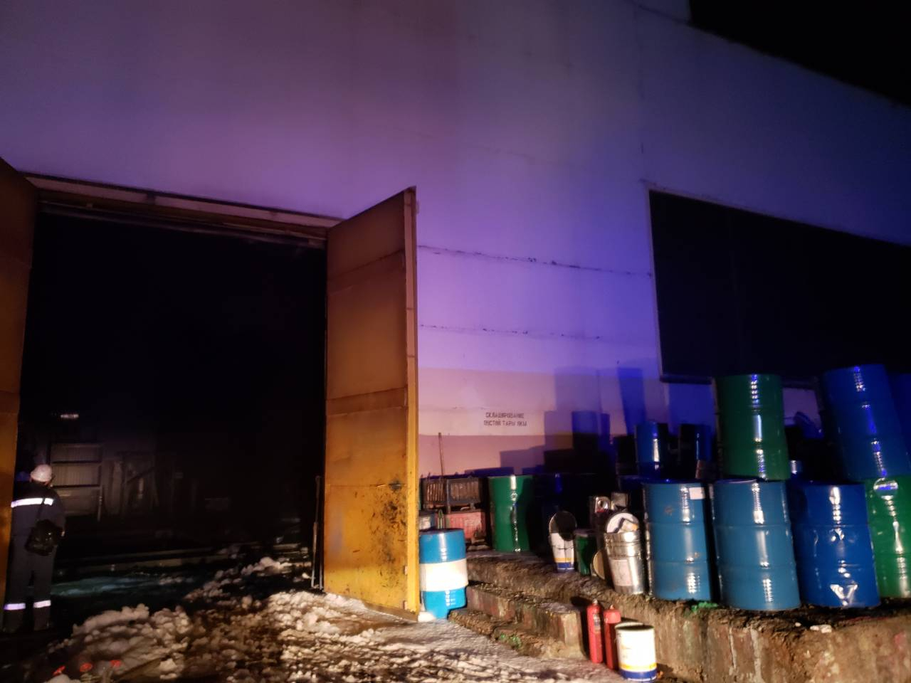В Мордовии на территории «Рузхиммаша» произошел пожар