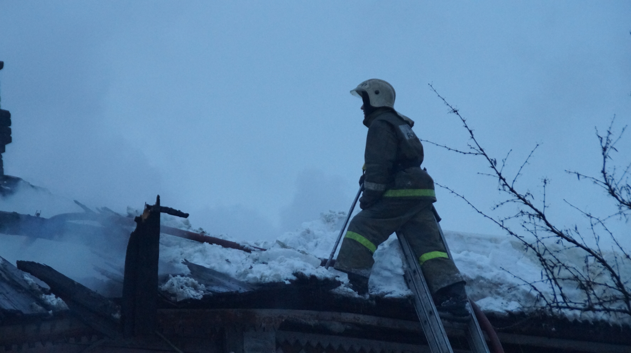 В Мордовии ночной пожар унес жизнь пенсионера