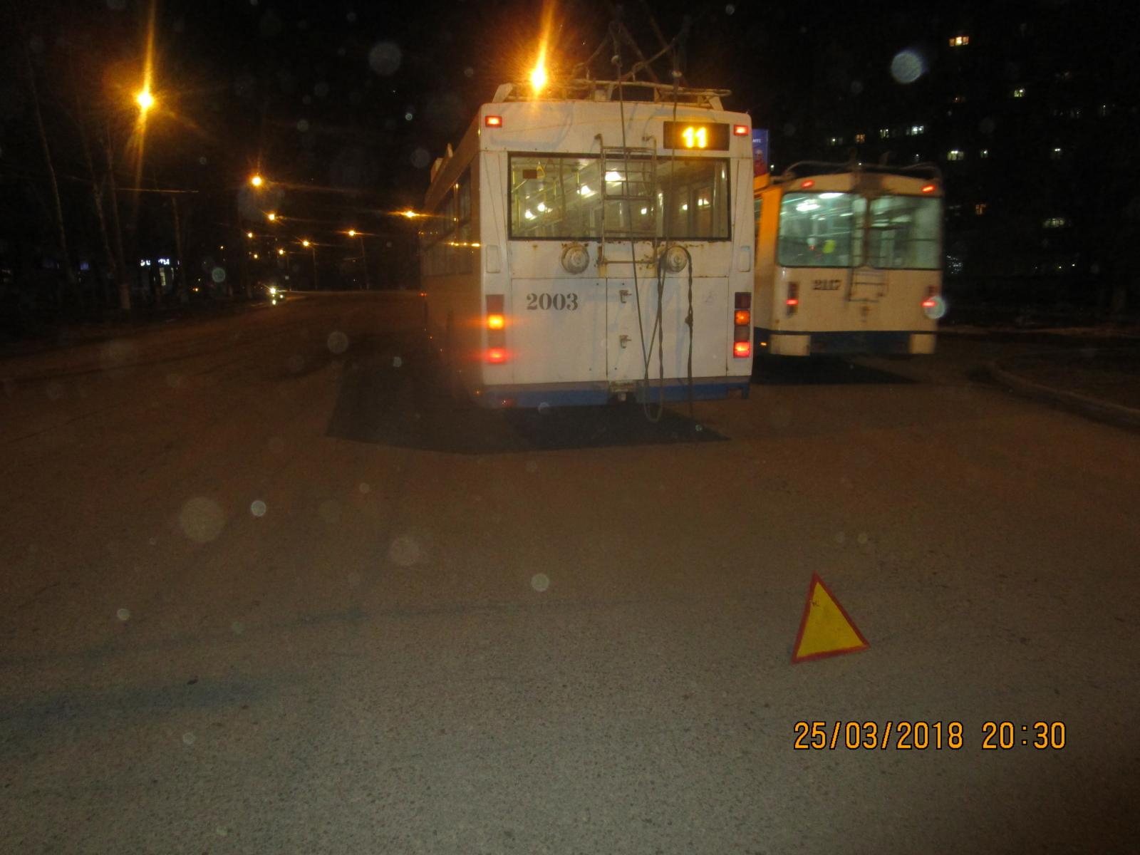 В Саранске при резком торможении троллейбуса пострадали две пассажирки