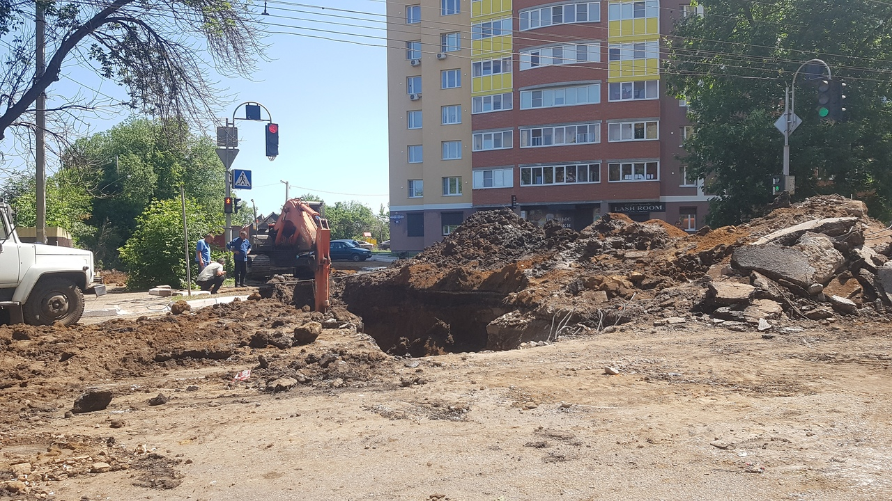Продлено ограничение движения транспорта по улице Гагарина в Саранске