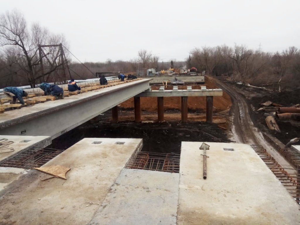Мэр Саранска проинспектировал ход строительства мостов на Северо-Восточном шоссе