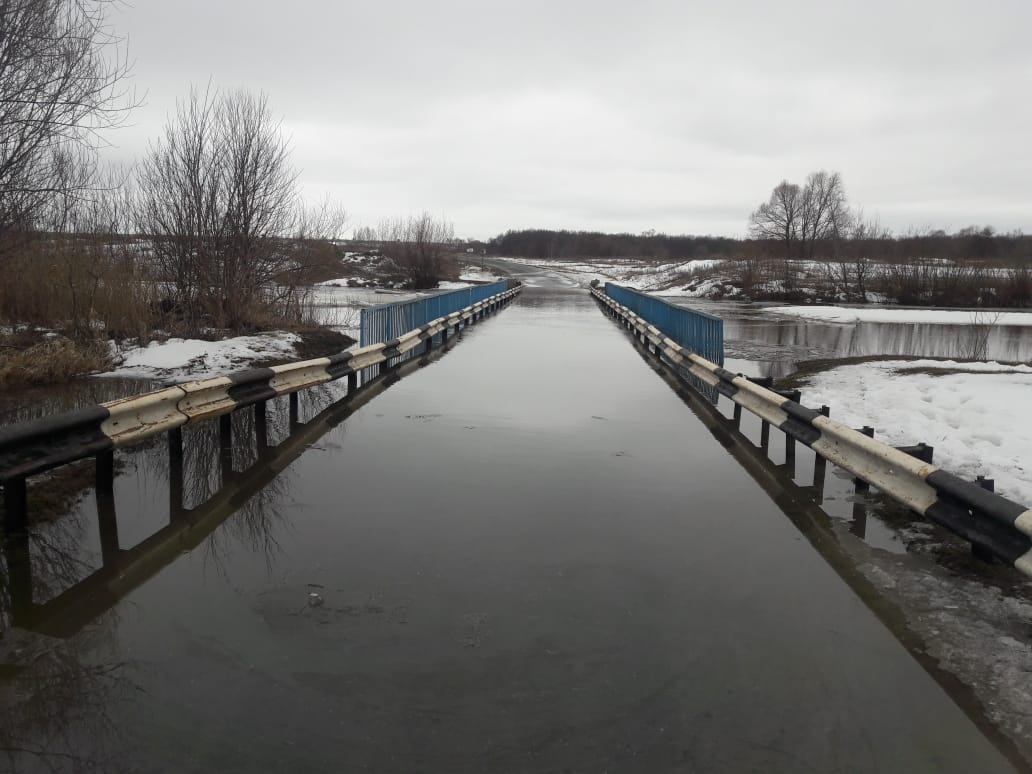 Паводок в Мордовии: подтоплены два моста
