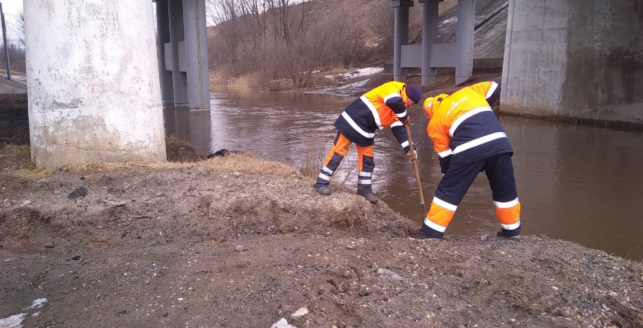 Трассы Мордовии готовят к весеннему паводку
