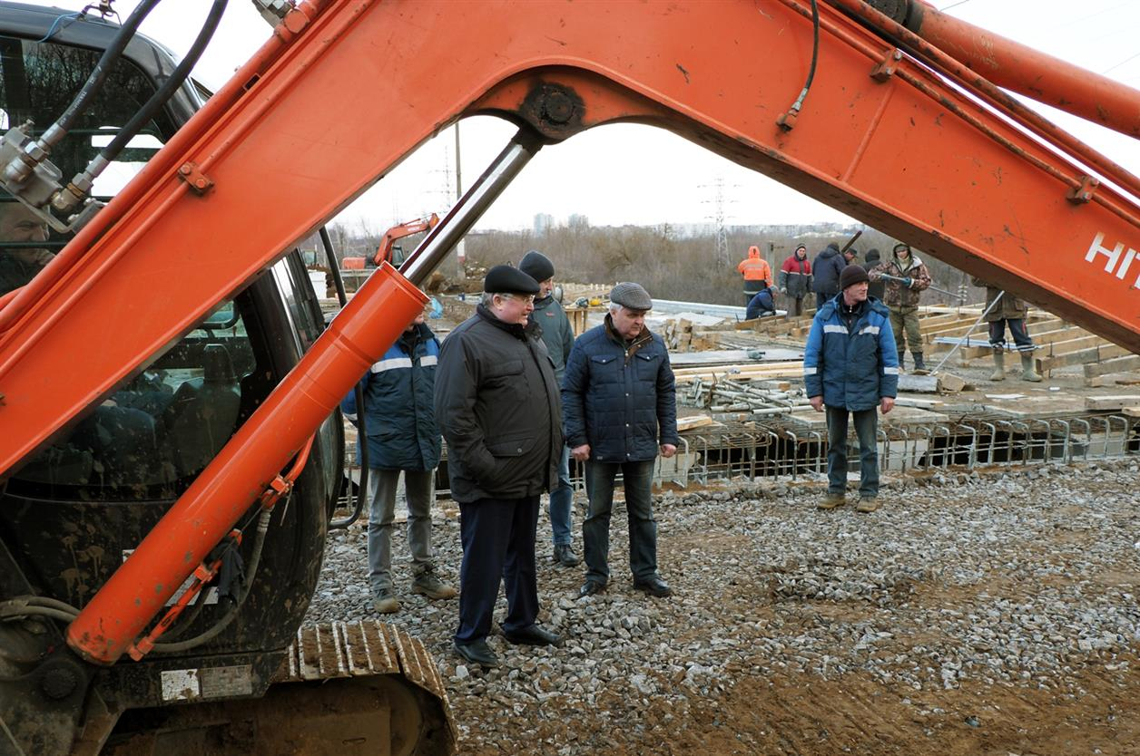 Глава Мордовии и Мэр Саранска проинспектировали ремонт мостов на Северо-Восточном шоссе