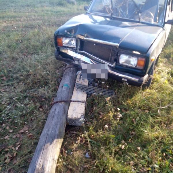 В Мордовии пьяная автоледи врезалась в столб и скрылась с места ДТП