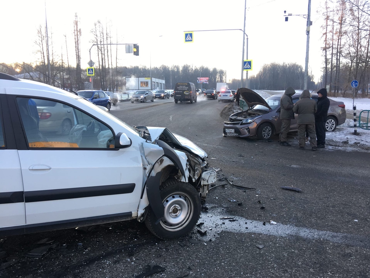В утреннем ДТП в Саранске на Светотехстрое пострадал один человек