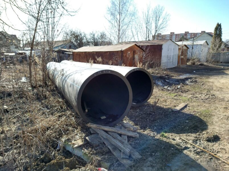 В Саранске на улице Фурманова началась реконструкция канализационного коллектора
