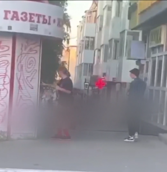 В Саранске полиция разыскивает любителей рисовать на стенах, попавших под камеры в центре