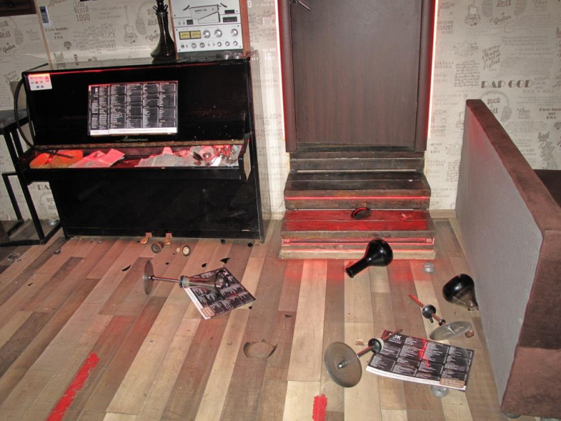 Житель Саранска устроил погром в кафе и избил бармена