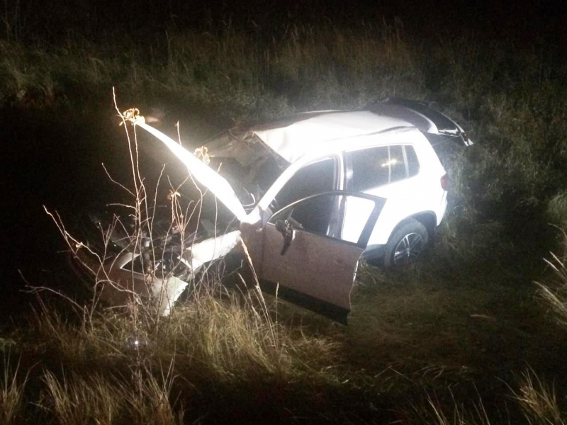 На дороге Саранск — Рузаевка иномарка вылетела в кювет