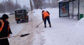 В Саранске круглосуточно ведется уборка снега