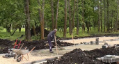В поселке Комсомольский к началу осени завершат благоустройство парка
