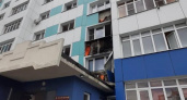 В Саранске фасад многоэтажки загорелся во время ремонта