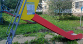 В Саранске на улице Анны Лусс установлена новая детская площадка