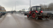 В Саранске противогололедной обработкой дорог занимались 11 спецмашин