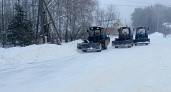 Лесные трактора помогают бороться со снегом в Мордовии