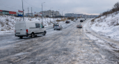 В Саранске автомобили не могут подняться в гору на Лямбирском шоссе из-за гололёда
