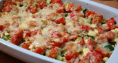 В сезон кабачков это блюдо №1: сочная запеканка с сыром и томатами - по вкусу точь-в-точь как пицца