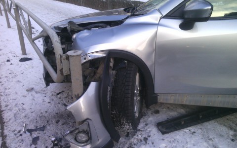 В Саранске столкнулись две легковушки (ВИДЕО)